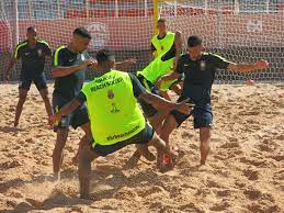 Peru é o adversário de estreia dos brasileiros. Na Russia Brasil Inicia Busca Pelo Hexa Na Copa Do Mundo De Futebol De Areia Folha Pe
