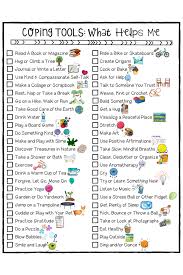 Coping Skills For Kids Checklist A Fun School Counseling Worksheet To Help Young People Build Copi Kids Coping Skills School Counseling Lessons Coping Skills