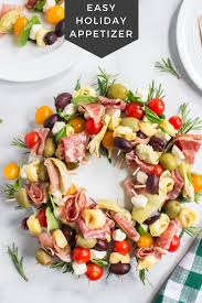 Luckily, these elegant christmas appetizers are the perfect starters to kick off the holiday festivities — and they're easy enough to whip up while you're from festive finger foods to savory party snacks, serve up these easy holiday appetizers to keep the whole family satisfied while the christmas ham is. Antipasto Wreath Holiday Appetizer Family Fresh Meals