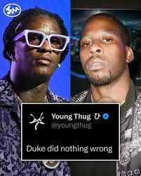 Thug clears Duke of all snitching