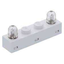 Lego Part 4771 White Electric Light Brick 1 X 4 With Twin Top Lights At Brickscout