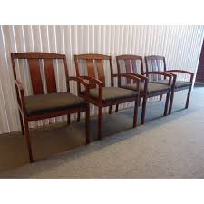 Offer 18070089 15 jul 2021 15:18. Kimball Dining Arm Chairs With Brown Fabric Set Of 4 Chairish