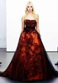 Black And Orange Dress Pin By Kohinoor Sharma On Couture Vera Wang Bridal Black Wedding Dresses Wedding Dresses Vera Wang