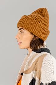 Clothing Highland Wool James Street Co Beanie Knitted Beanie MIKA Brown  TWELVE By Britta Becker