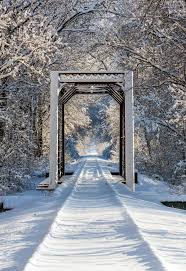 Snowy Train Trestle Winter Scenery Winter Pictures Winter Scenes