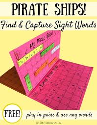 sink the sight word pirate ships