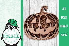 Download 3d Svg Layered Mandala Pumpkin Halloween 7 Layers 782230 Cut Files Design Bundles
