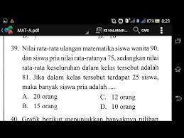 Postingan sebelumnya, mafia online sudah membahas mengenai contoh soal dan pembahasan deret aritmatika. Contoh Soal Rata Rata Gabungan Youtube
