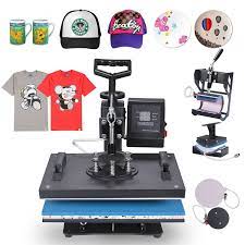 Happybuy 5 In 1 Heat Press Machine 12 X 15 Inch 360 Degree Swing Away Heat Press Multifunction Sublimation T Shirt Press Machine Transfer Printer For Plate Mug Heat Press Machine Heat Press Screen Printing Machine
