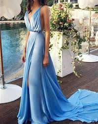 Cornflower Blue Gown Casual Prom Dresses Prom Dresses Blue Backless Prom Dresses