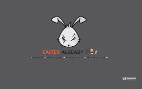 Painting over wallpaper can look really bad. Hd Wallpaper Bad Bunny April 2017 Calendar Wallpaper White Rabbit Illustration Wallpaper Flare