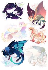Collab Mofu Mowa Auction Closed Mythical Creatures Art Cute Fantasy Creatures Cute Animal Drawings