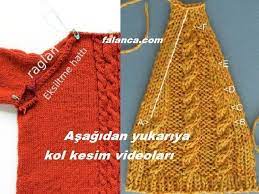 Asagidan Yukariya Reglan Kol Kesim Videolari Asagidan Kesim Kol Reglan Videolari Yukariya Knitting Techniques Knitting Burlap Bag