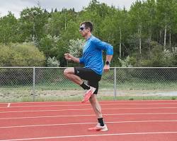 High knees running form drill
