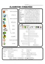 English Teaching Worksheets Classroom Commands Classroom Commands Classroom Classroom Language