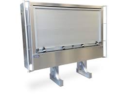 This is a more green plastic material and more widely accepted in sensitive environments. Semi Truck Roll Up Door Enclosed Headache Racks Iconic Metalgear