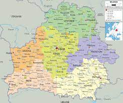 Maps are always at hand. Detailed Political Map Of Belarus Ezilon Maps