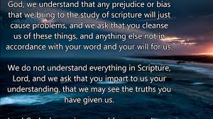 In the bible jesus will often pray in the same way as i (and the church, etc) do. A Prayer Before Reading The Bible Youtube