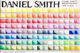 Daniel Smith Watercolor Chart 1 Color Mixing Chart Smith