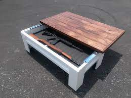 In this video, jason papaw collins builds a sofa table bookcase with hidden gun storage.this video is sponsored by milescraft: Pin On For The Home