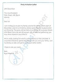 Invitation letters for dinner are written when individuals or companies wish to invite guests to celebrate in the form of a dinner for a particular reason. Letter Social Event Samples Format Examples And How To Write A Plus Topper