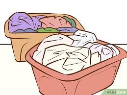 Also before washing whites, be sure to separate heavily soiled items from lightly soiled ones. 4 Ways To Remove Coloring Washed In To Clothes Wikihow