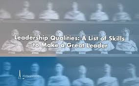 Leadership skills are skills you use when organizing other people to reach a shared goal. 11 Leadership Qualities A List Of Skills To Make A Good Leader