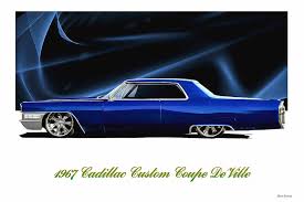 Cadillac coupe de ville produced by cadillac. 1967 Cadillac Custom Coupe Deville Profile Photograph By Dave Koontz