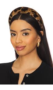 Loeffler Randall Bellamy Headband in Leopard