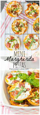 Mini Margherita Pizzas Pizza Appetizer Recipe Recipes Appetizer Recipes