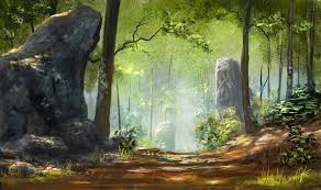 Magestic Woods By Jjpeabody On Deviantart Fantasy Landscape Anime Scenery Environment Concept Art
