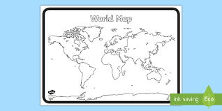 Second grade geography worksheets help your kid learn about cardinal directions and more. Editable Blank Map Of The World Teacher Made