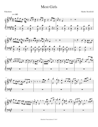 Hailee Steinfeld Most Girls Download Pdf Piano Sheet Music Sheet Music Piano Teaching Resources Piano Sheet Music
