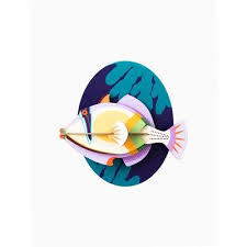Poisson Picasso 17cm Decoration Murale 3d Studioroof En 2020 Decoration Murale Decoration Murale 3d Parement Mural