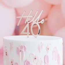 Check spelling or type a new query. 40th Birthday Cake Topper Ginger Ray