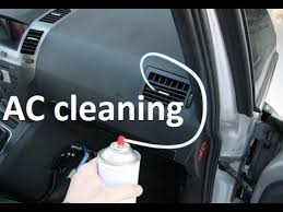 How To Clean Treat Air Conditioning On A Car With Cleaning Foam How To Fix Smelly Ac Youtube