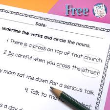 Free interactive exercises to practice online or download as pdf to print. Nouns And Verbs Identification Practice Free Printable Worksheets
