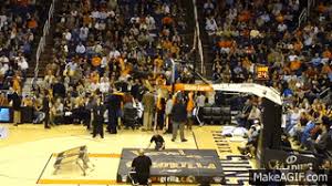 An early attempt was made involving a sunflower costume, but it never caught on. Guy Dunks Himself Through Basketball Hoop Phoenix Suns Gorilla Original Boy Gets Dunked On Make A Gif