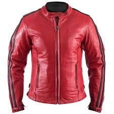 Blouson moto route homme & femme. Blouson Moto Femme Helstons Angel Cuir Rag Rouge Noir Etanche
