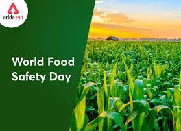 One of the reasons for the. World Food Safety Day 2020 On 7 June