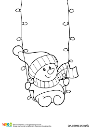 Coloriage pere noel bonhomme de neige pingouin reine dessin. Guirlande De Noel Et Bonhomme De Neige