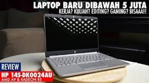Harga laptop merupakan harga device penting yang selalu dipertimbangkan banyak kalangan. Laptop Baru Murah Dibawah 5 Juta Kerja Editing Gaming Ringan Hp 14s Dk0024au Review Indonesia Youtube