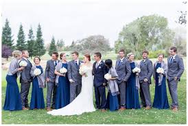 Black And Blue Wedding Party Canyon Oaks Country Club Wedding Photos Toby Jessica Gray Wedding Party Michigan Wedding Venues Blue Grey Weddings