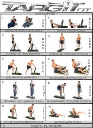 Workout Charts For The Targitfit Portable Gym