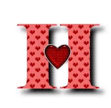 Each letter is made using various amounts of worsted weight yarn and an f hook. Letter H Bb2 Love Alphabet Heart Font Valentine S Day Pink Picmix