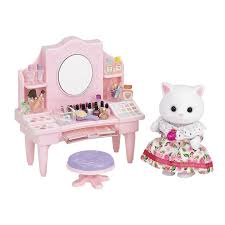 Calico Critters Nora Persian Cat Cosmetic Counter Set Sylvanian Families Calico Critters Families Calico