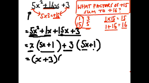 Factorising Quadratics With More Than 1 X Squared Youtube