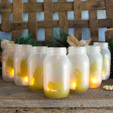 Christmas Jars Turned Into A Nativity Scene The Country Chic Cottage