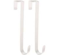 2Pcs Wreath Hangers Metal Door Wreath Hooks Rustproof Corrosion Resistant  Not Easily Deformed Front Door