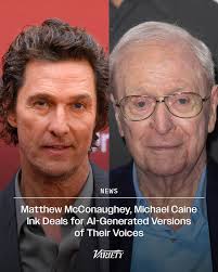 Matthew McConaughey and Michael Caine have teamed with AI audio company  ElevenLabs to produce AI replications of their famous voices.  https://wp.me/pc8uak-1lGxoB "To everyone building with voice technology:  keep going. You're helping create